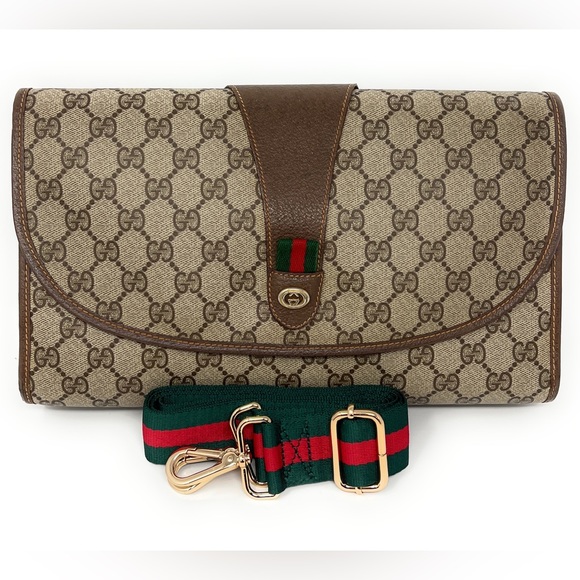 Gucci Handbags - Gucci Clutch Crossbody Bag Handbag Sherry line Large Bag